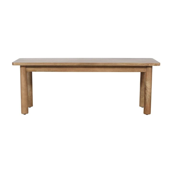 Jofran Bodhi 50 Rustic Solid Wood Dining Bench
