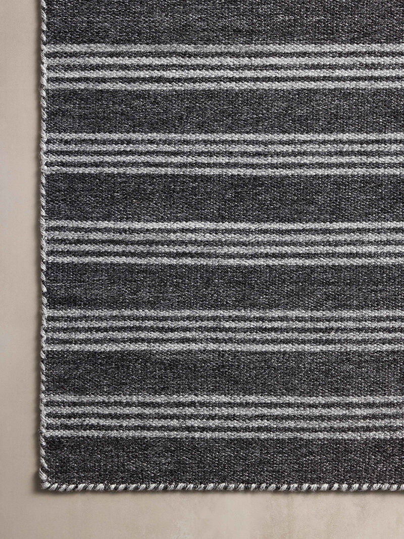 Charlie Charcoal/Grey 9'3" x 13' Area Rug by Magnolia Home by Joanna Gaines x Loloi