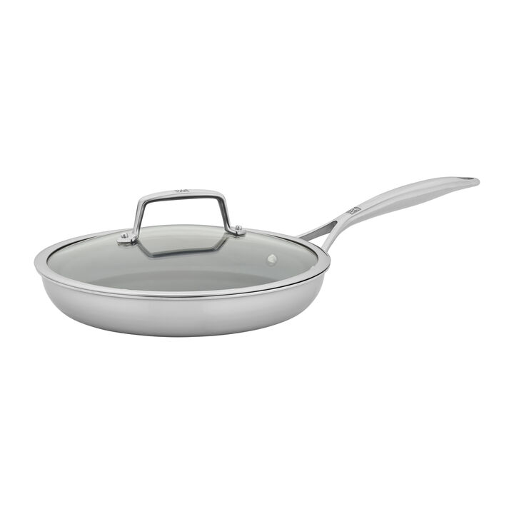 ZWILLING Energy Plus 10-inch Stainless Steel Ceramic Nonstick Fry Pan with Lid