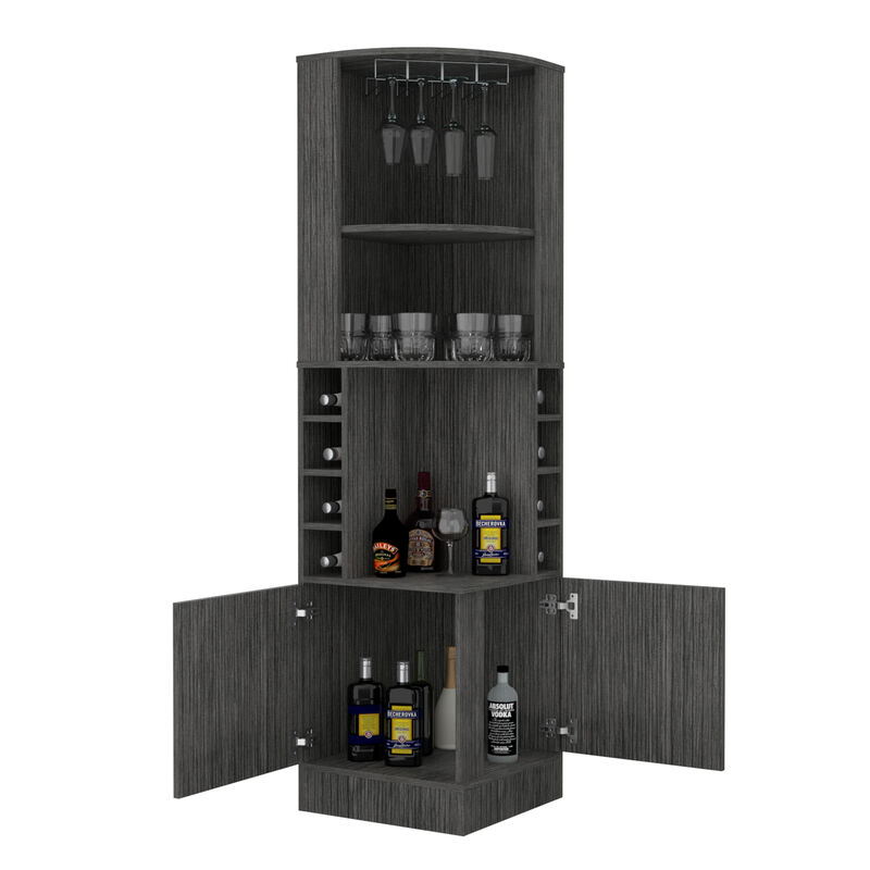 Bar Cabinet Papprika, Living Room, Smoky Oak