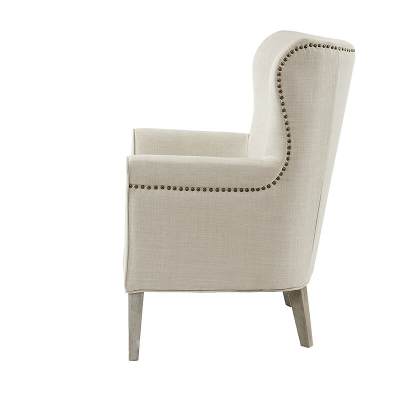 Gracie Mills Debbie Transitional Upholstered Wingback Chair