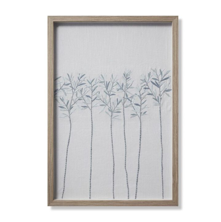 Violet Ivory Blue Wall Art