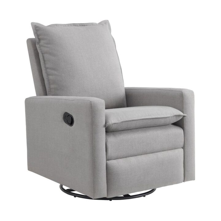 Oxford Baby Uptown Swivel Rocker / Recliner Gray