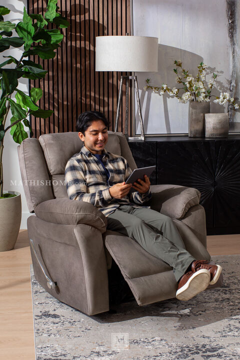 Walnut Glider Recliner