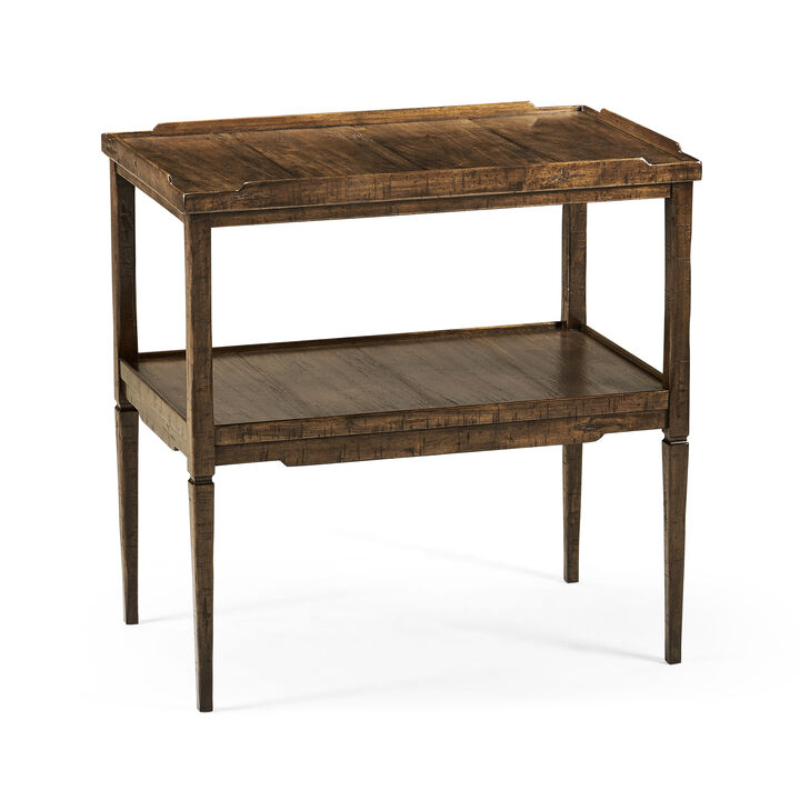 Country Walnut Side Table