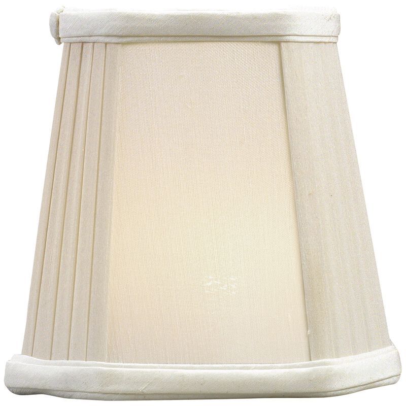 Silk Pleated Corner Candle Clip Shade 5"