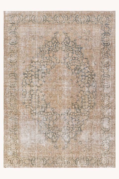 District Loom Vintage Turkish Area Rug-Hingham