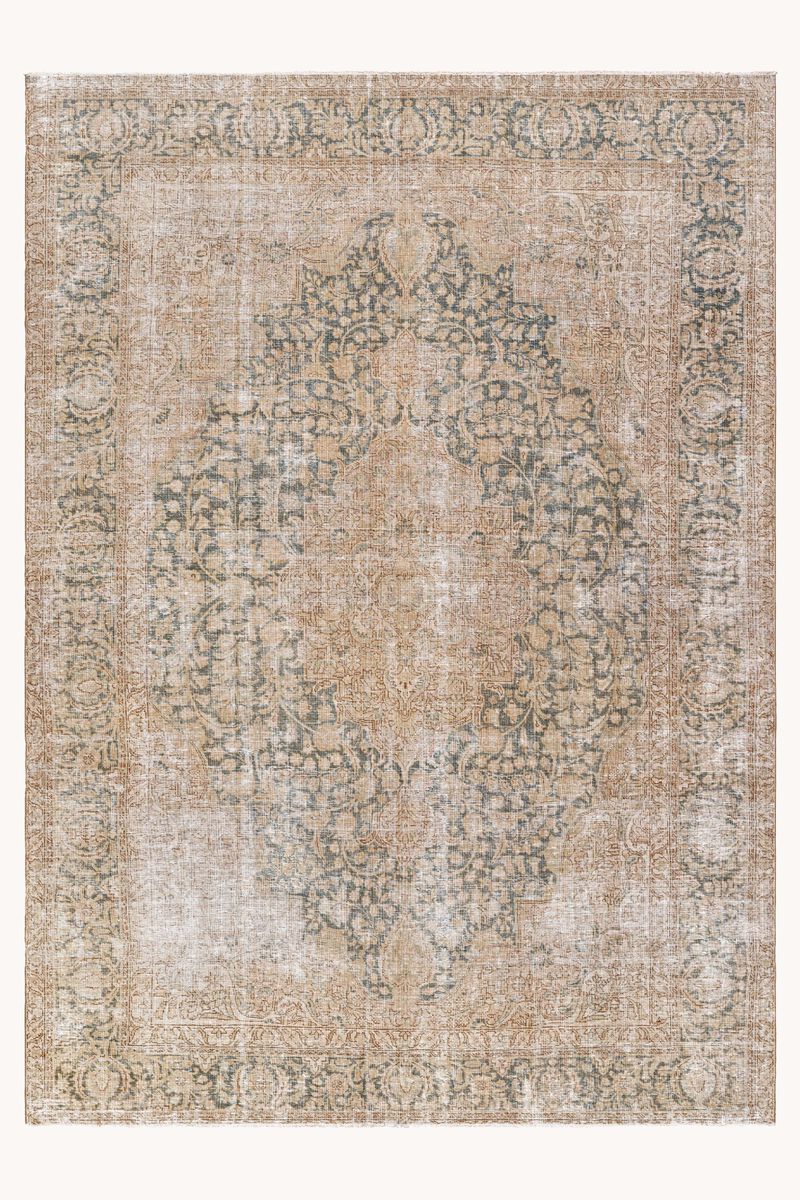 District Loom Vintage Turkish Area Rug-Hingham