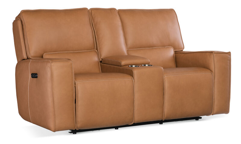 Miles Zero Gravity Power Console Loveseat with Power Headrest