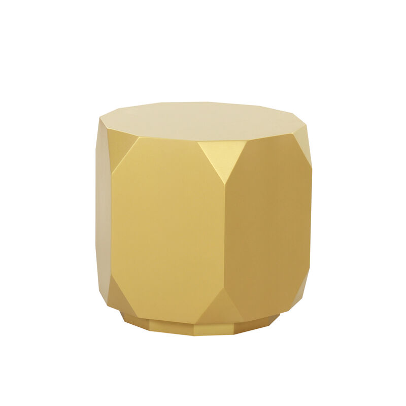 Pasargad Home Selva Side Table, Gold