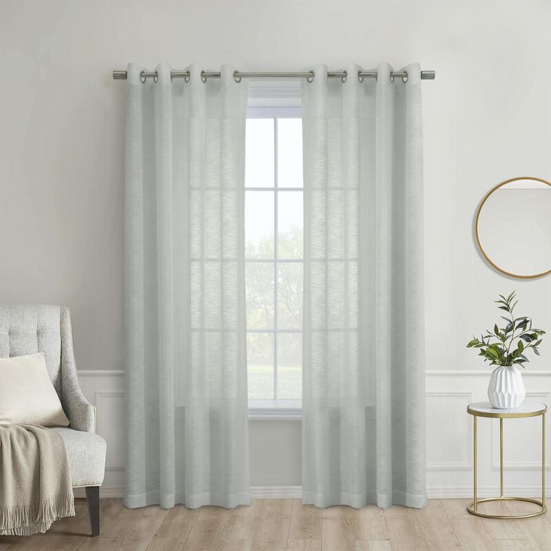 Habitat Boucle Sheer Premium Stylish and Functional Grommet Curtain Panel