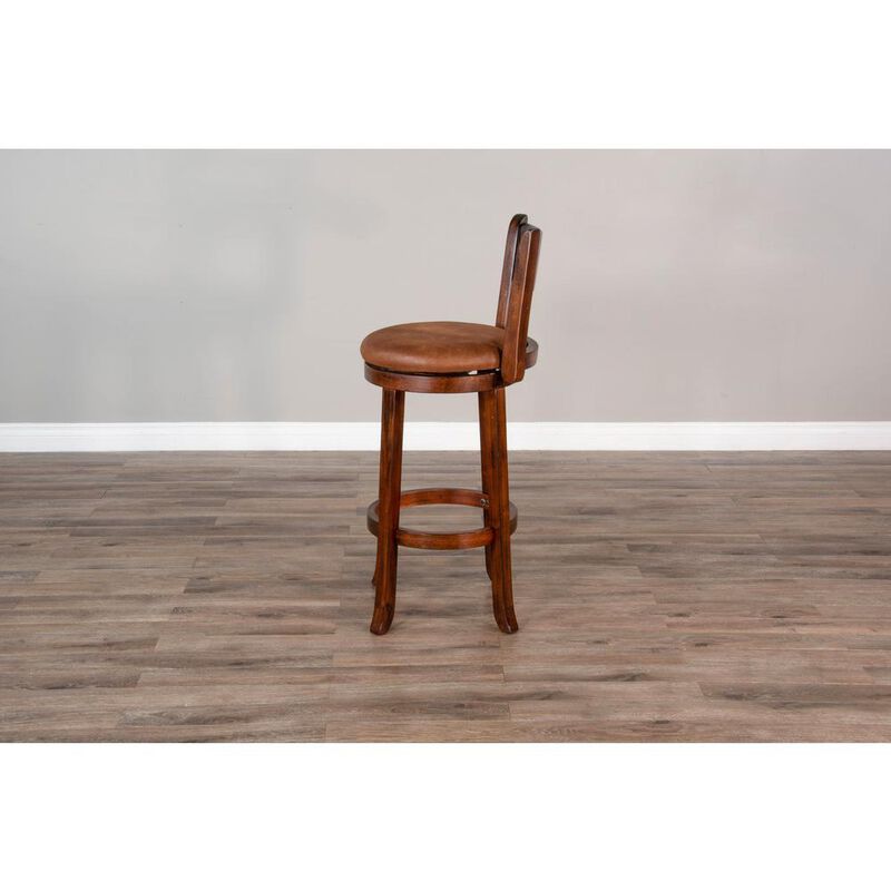 Sunny Designs Swivel Barstool with Cushion Seat