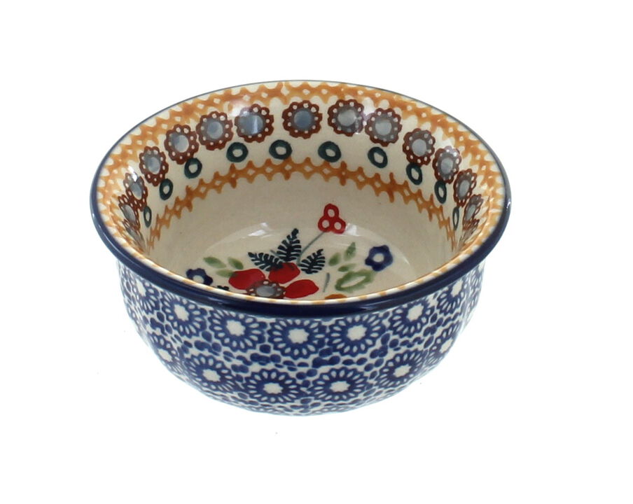 Blue Rose Polish Pottery Sunshine Grotto Small Bowl