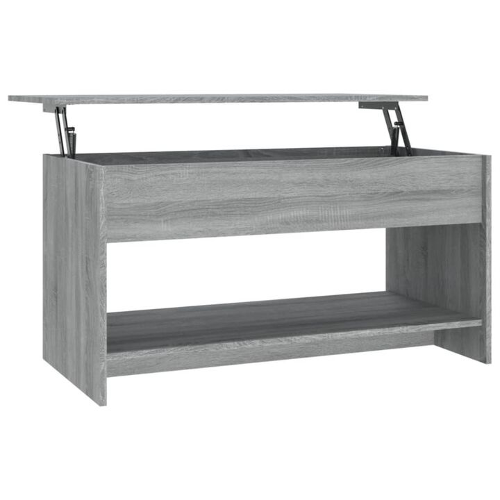 vidaXL Coffee Table Gray Sonoma 40.2"x19.7"x20.7" Engineered Wood