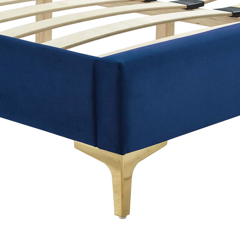 Modway - Yasmine Channel Tufted Performance Velvet Queen Platform Bed