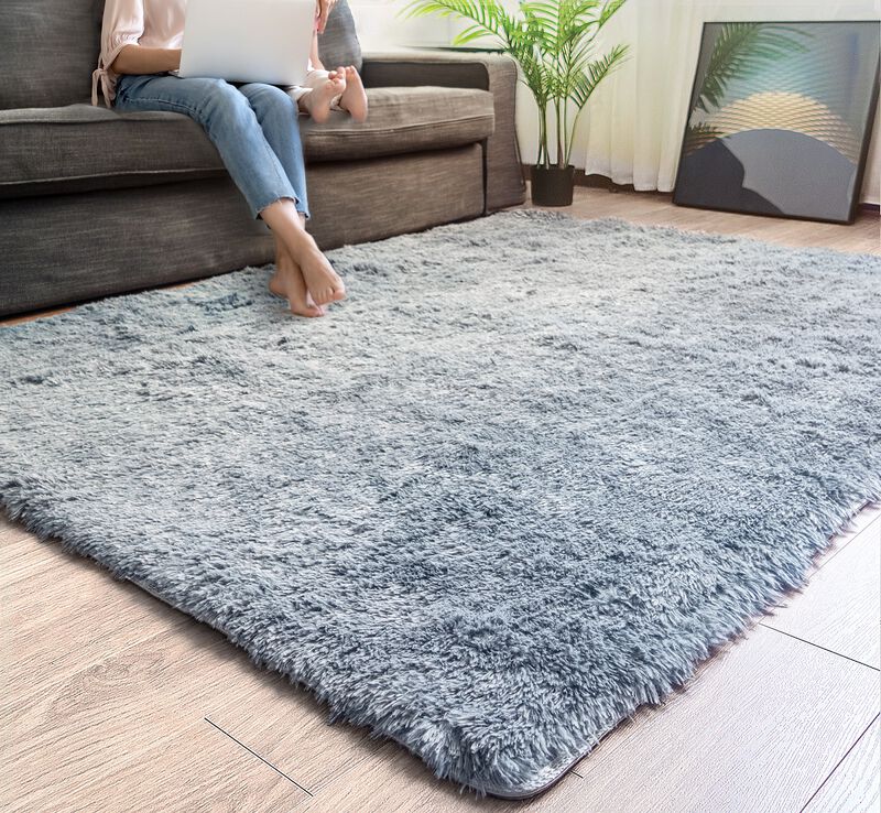 Super Soft Plain Plush Shag Indoor Area Rug