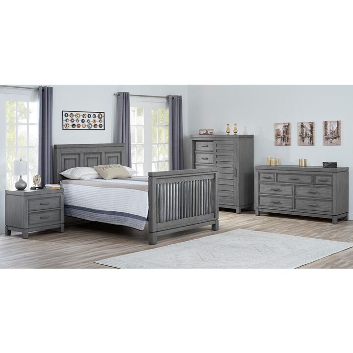 Soho Baby Manchester 4In1 Crib Rustic Gray