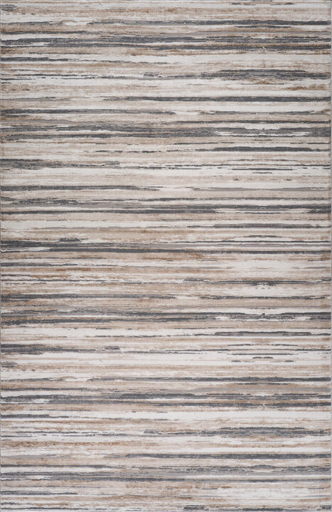 Atlas Lines Abstract Blue Grey Indoor Area Rug