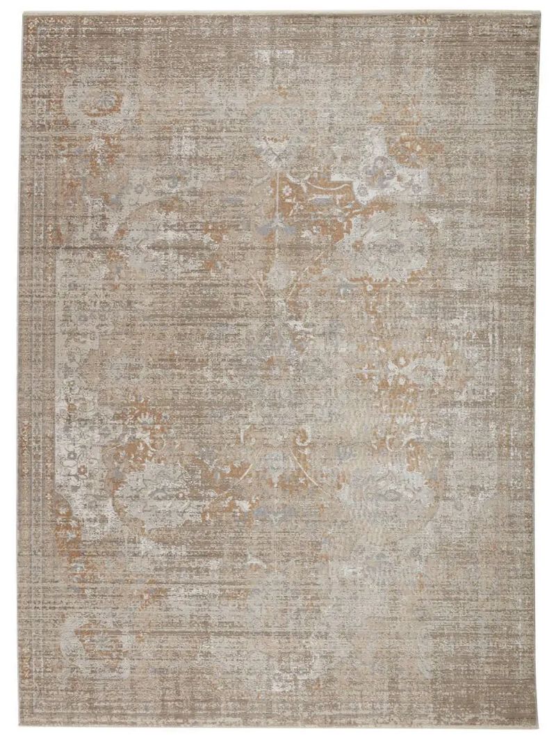 En Blanc Aubin Natural 3' x 8' Runner Rug