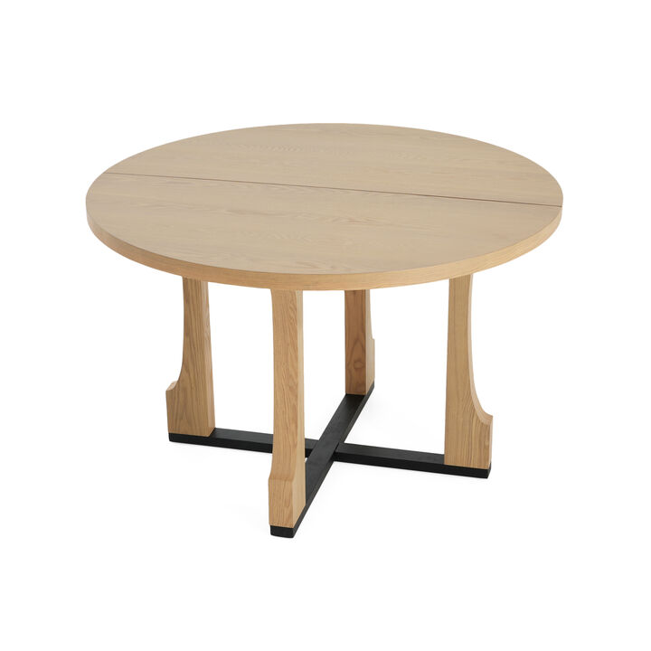 Merax Round Farmhouse Dining Table