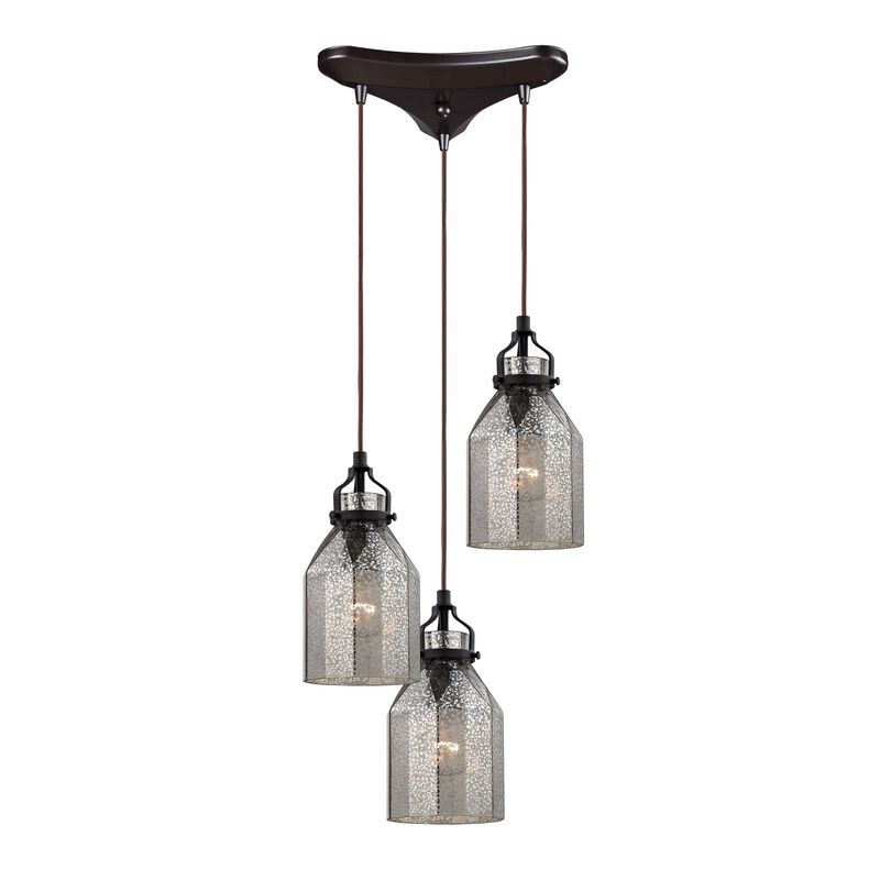 Danica 10" Wide 3-Light Mini Pendant