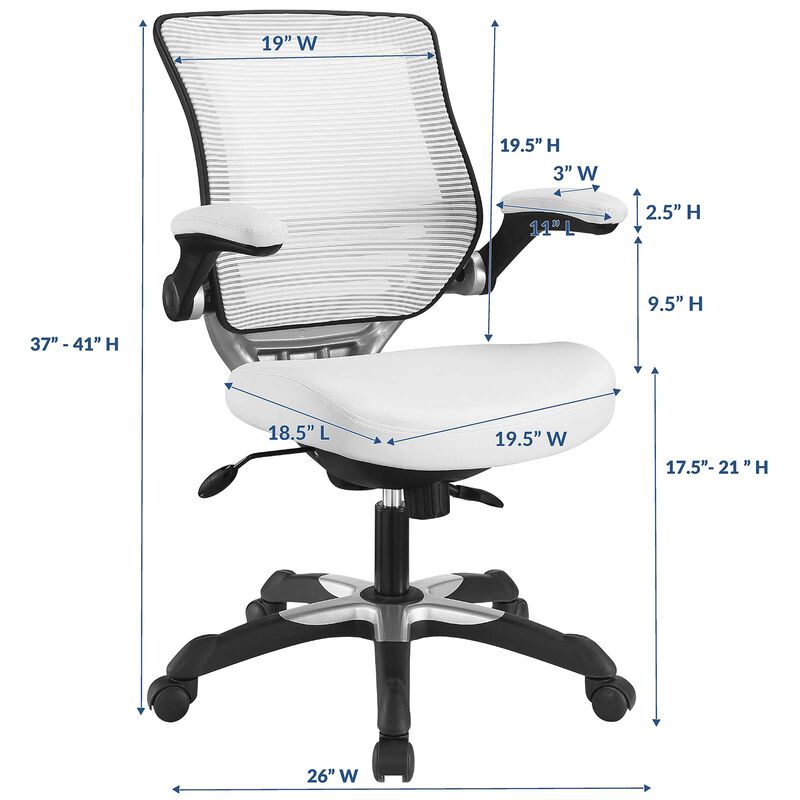 Modway Furniture - Edge Vinyl Office Chair