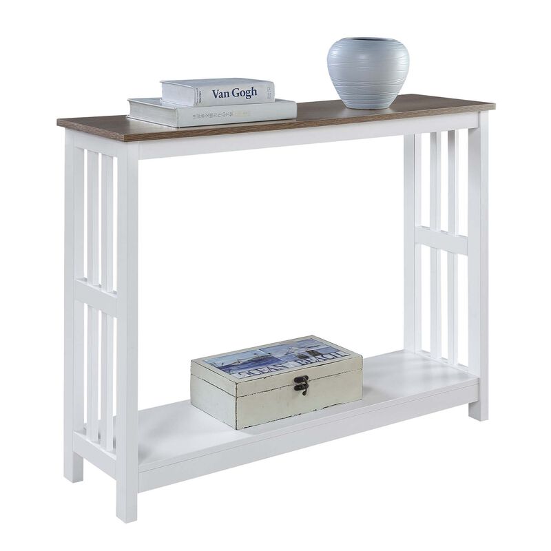 Mission Console Table with Shelf