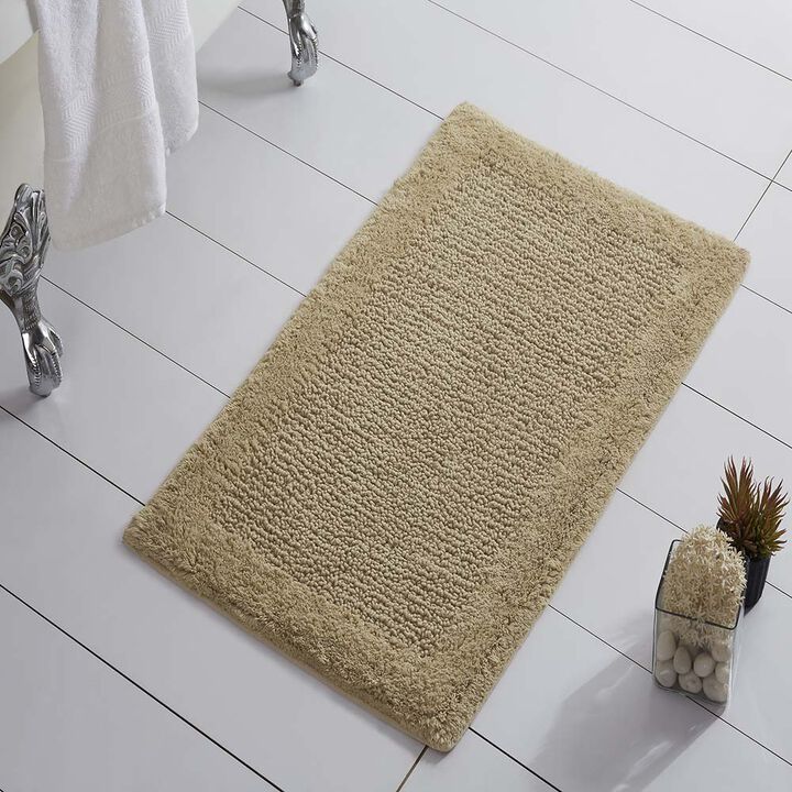 Knightsbridge Naples 220 GSF Non Skid Back Bath Rug 21 x 34 - Sage