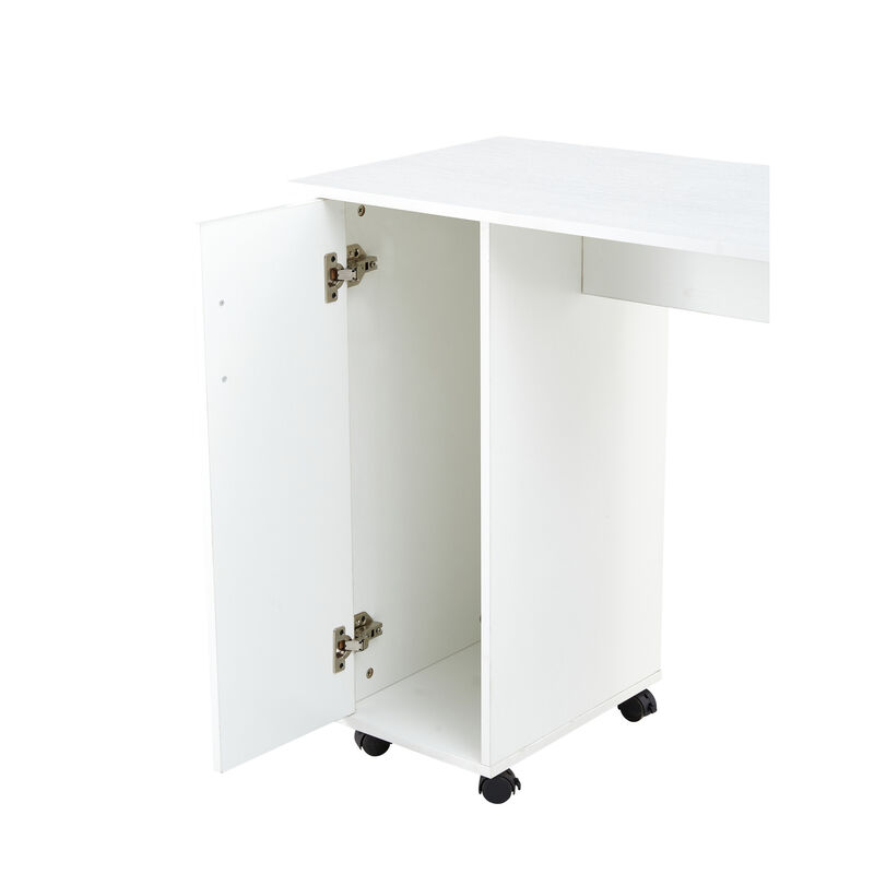 Home Office Computer Desk Table with Drawers White 41.73‘’L 17.72''W 31.5''H