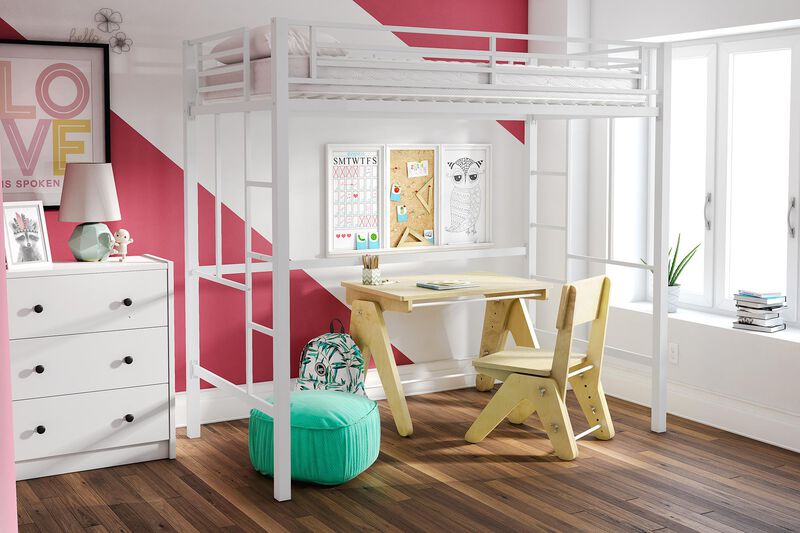 Grace Twin Metal Loft Bed