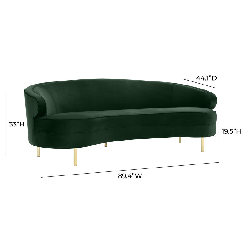 Baila Navy Velvet Sofa