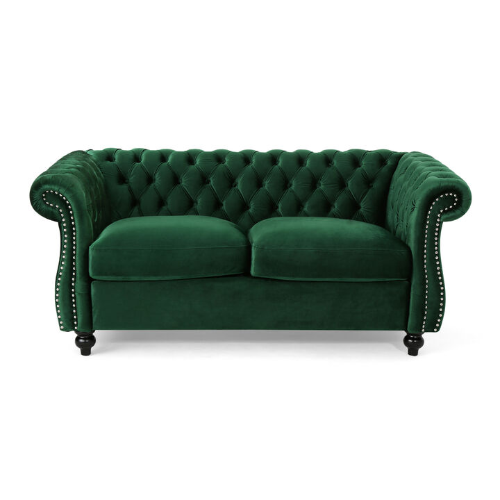 Merax Traditional Chesterfield Loveseat Sofa