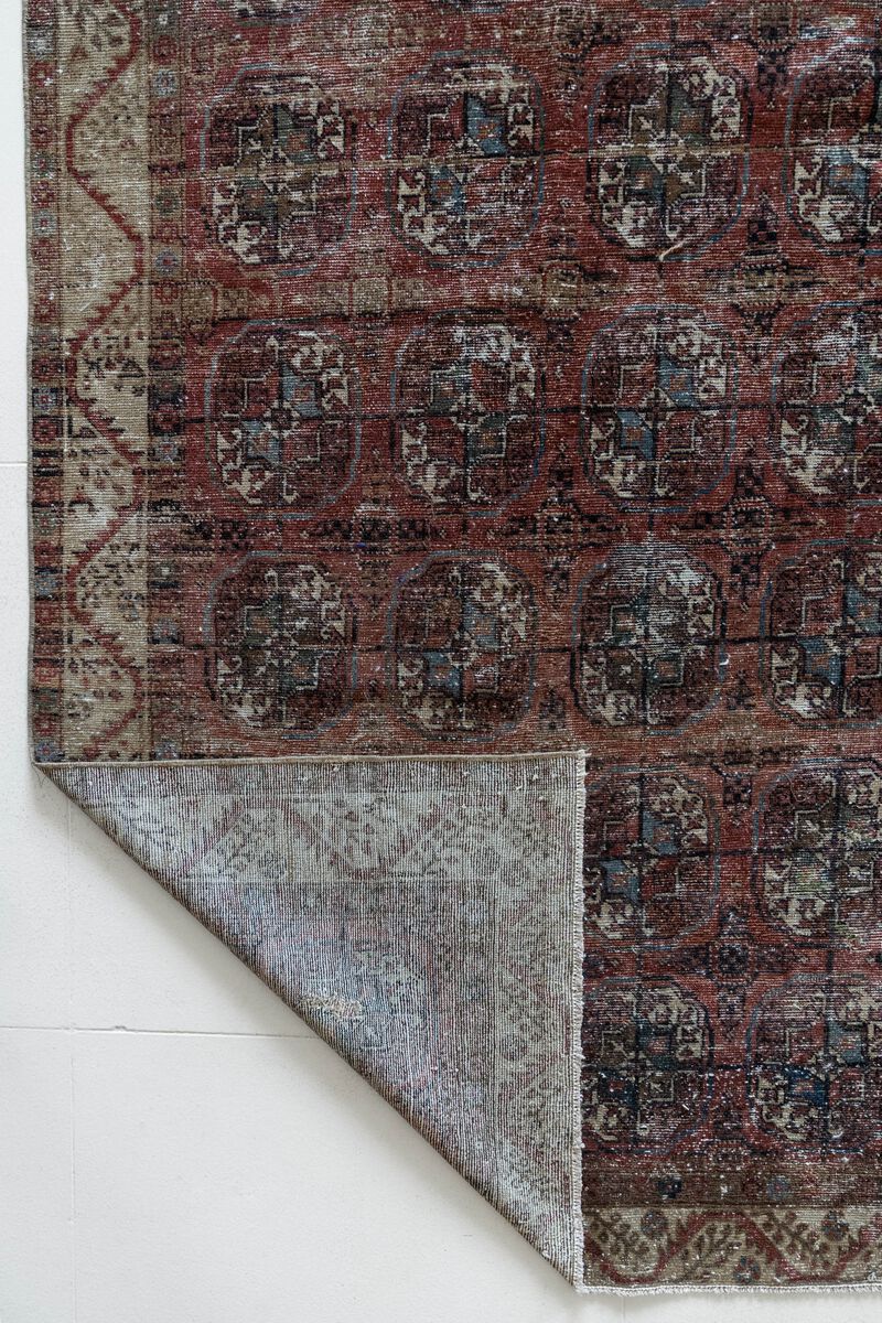 District Loom Antique Bokhara scatter rug-Arlee