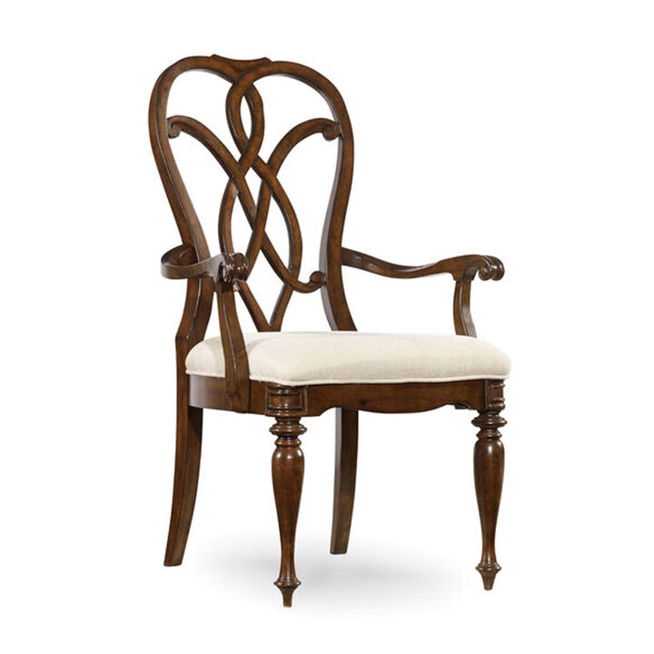 Leesburg Splatback Arm Chair in Beige