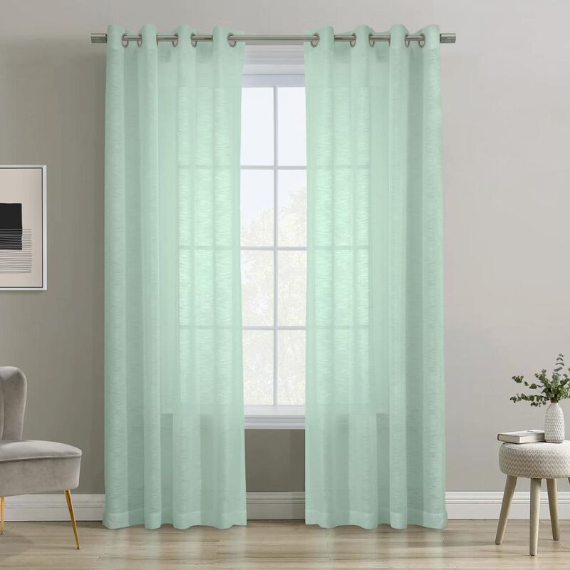 Habitat Boucle Sheer Premium Stylish and Functional Grommet Curtain Panel