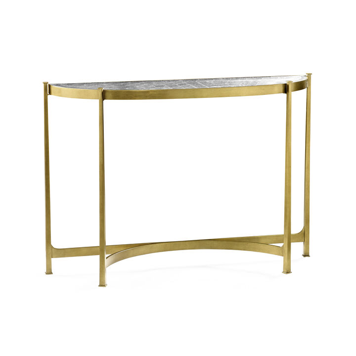 Luxe Large Half Moon Console Table