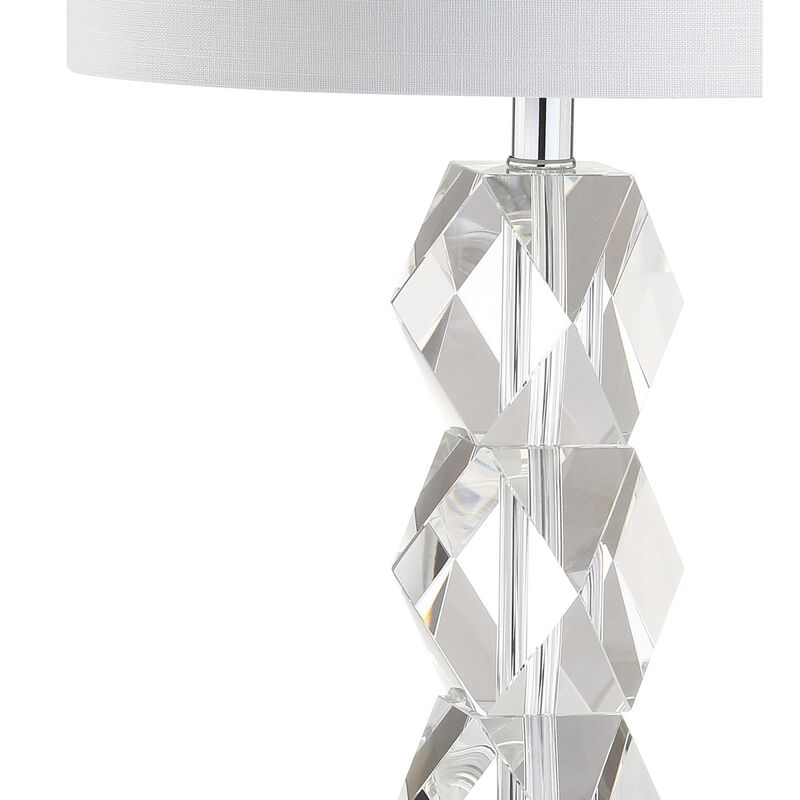 Sofia 26" Crystal LED Table Lamp, Clear