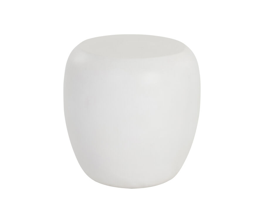 Iolite White End Table