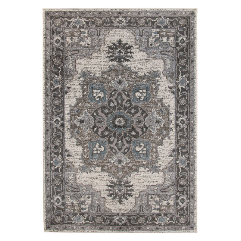 Alexandria Earley Taupe Medallion Area Rug