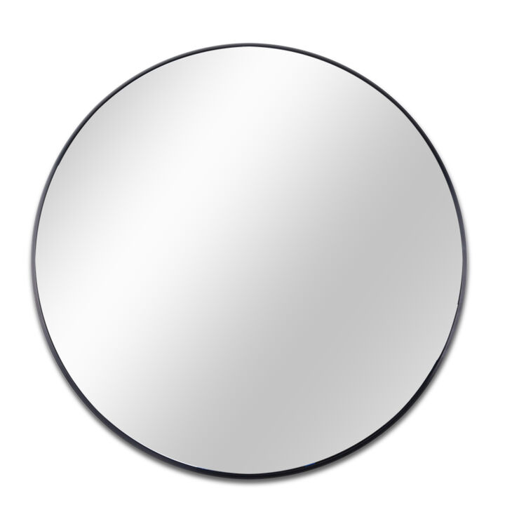 Circle Mirror 20 Inch, Gold Round Wall Mirror Suitable for Bedroom, Vanity, Living Room, Bathroom, Entryway Wall Decor and More, Brushed Aluminum Frame Circle Mirrors for Wall