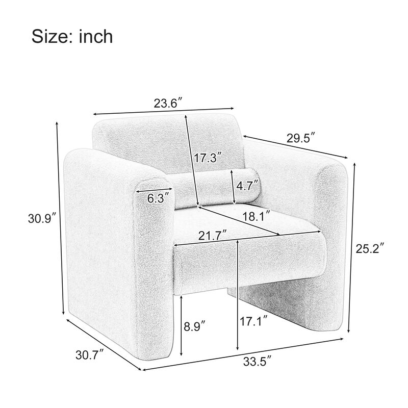 Merax Modern Upholstered Accent Chair