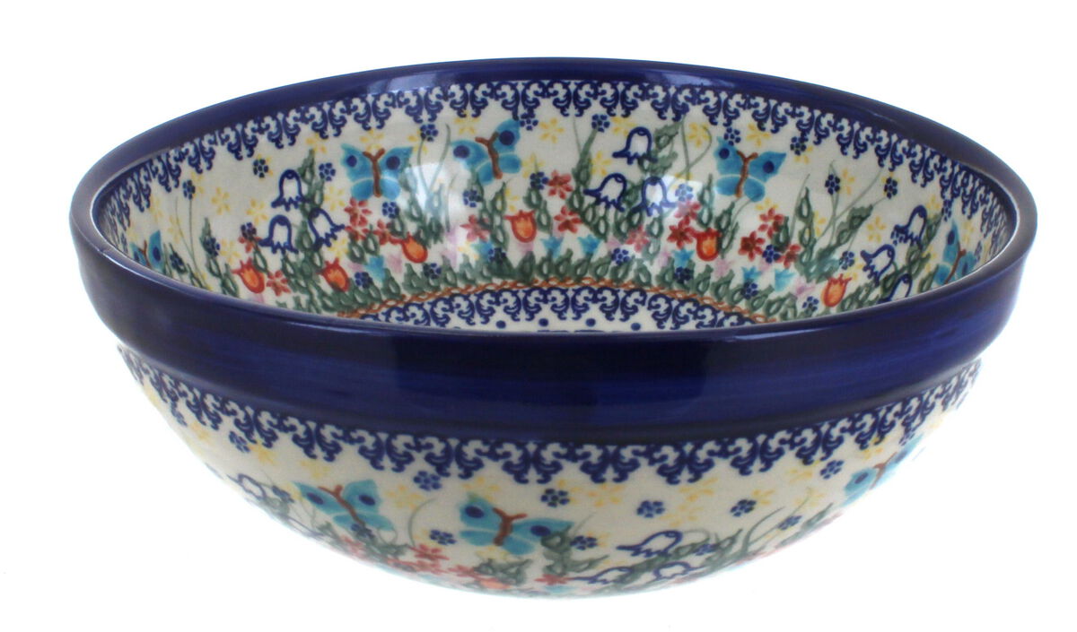 Blue Rose Polish Pottery Savannah Small Serving Bowl