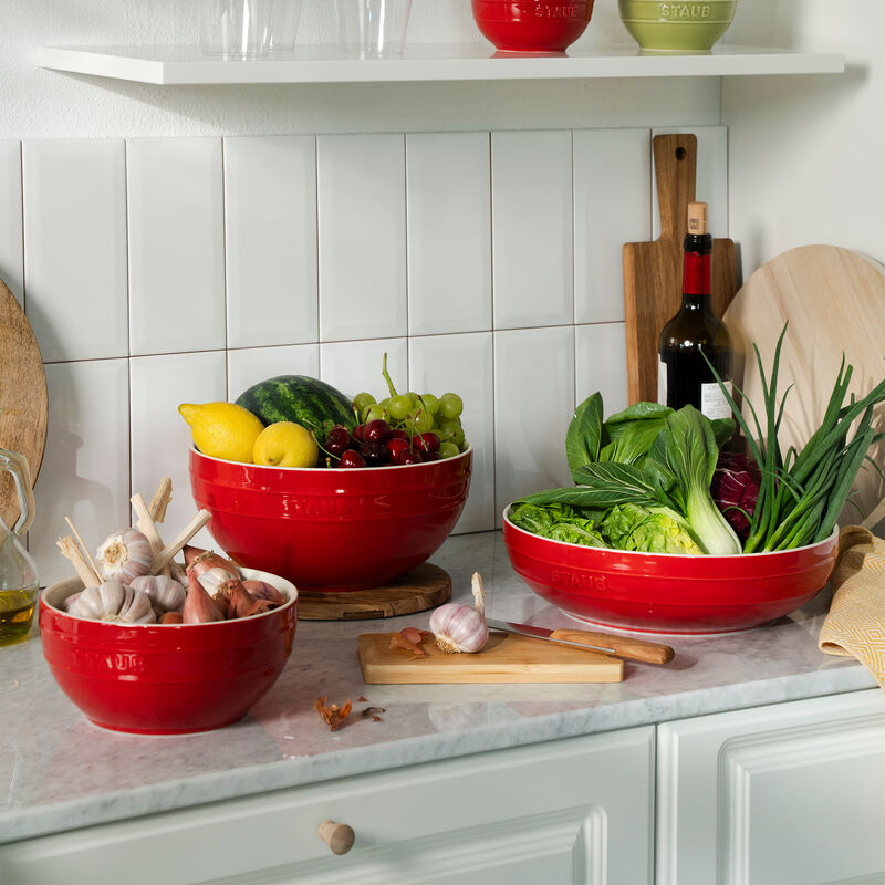 Staub Ceramic 2-pc Nested Mixing Bowl Set - Dark Blue