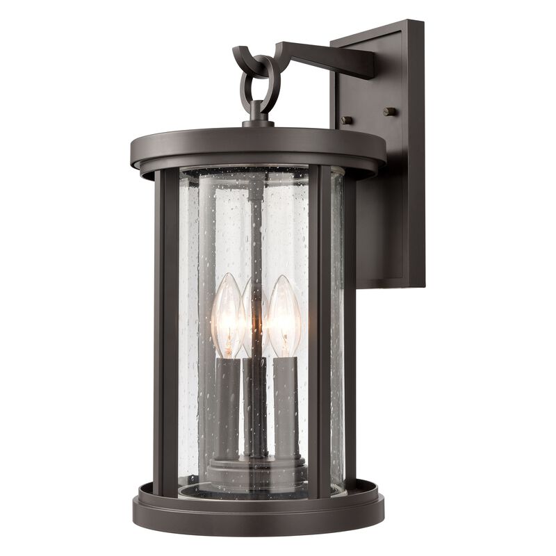 Brison 18'' High 3-Light Bronze Outdoor Sconce