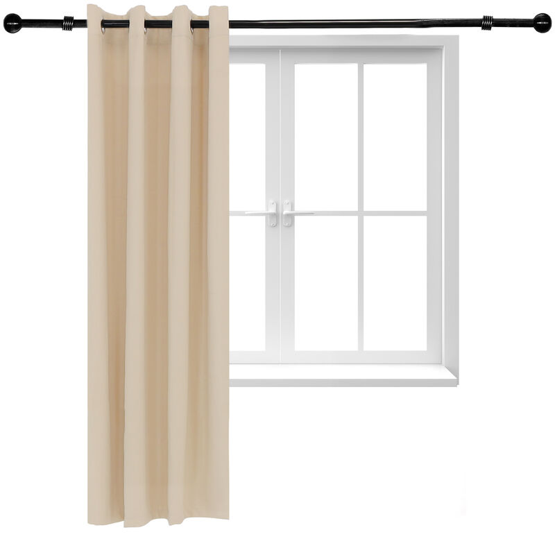Sunnydaze Room Darkening Curtain Panel - Beige - 52 in x 84 in