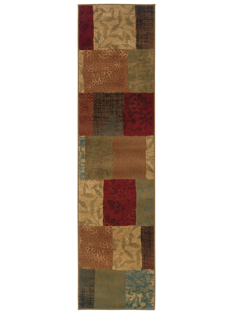 Hudson 1'10" x 7'6" Green Rug