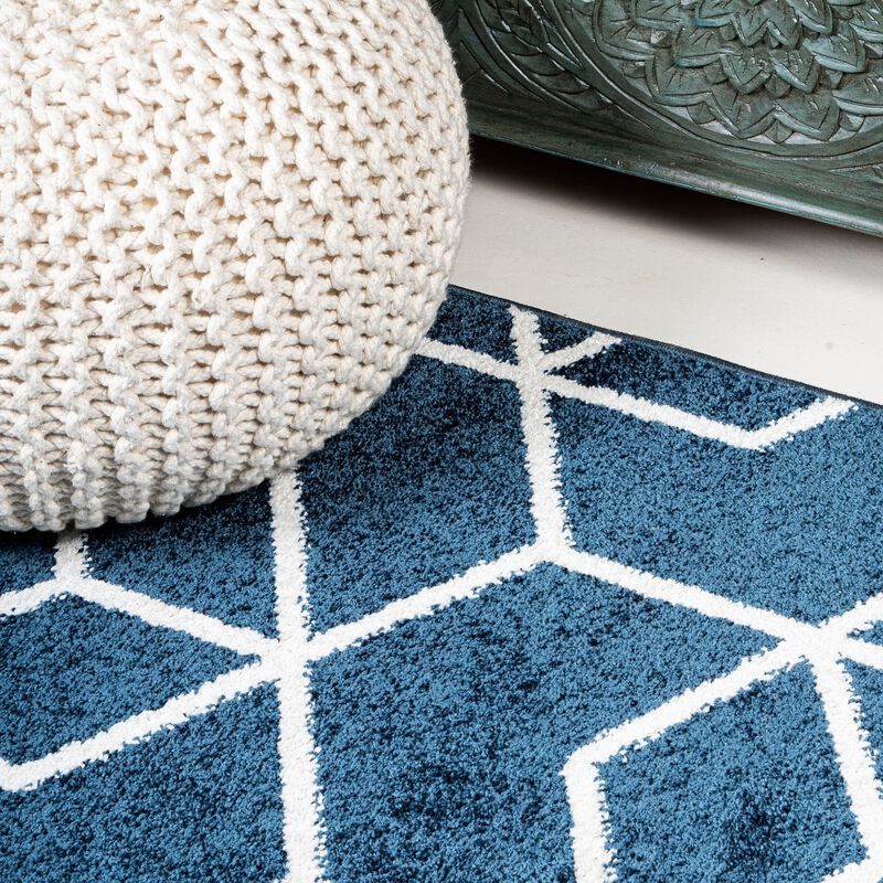 Tumbling Blocks Modern Geometric Area Rug