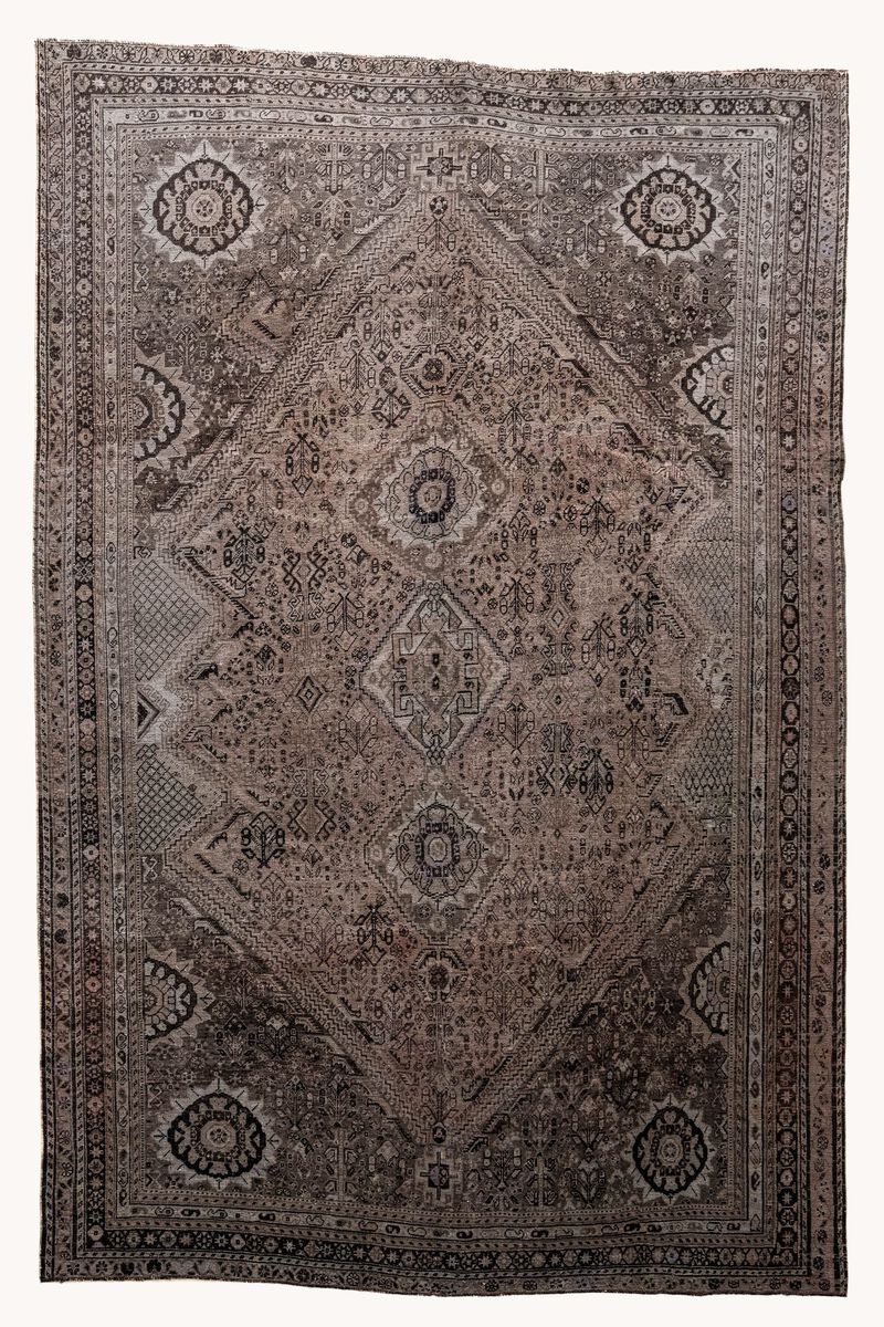 District Loom Vintage Shiraz area rug-Baker