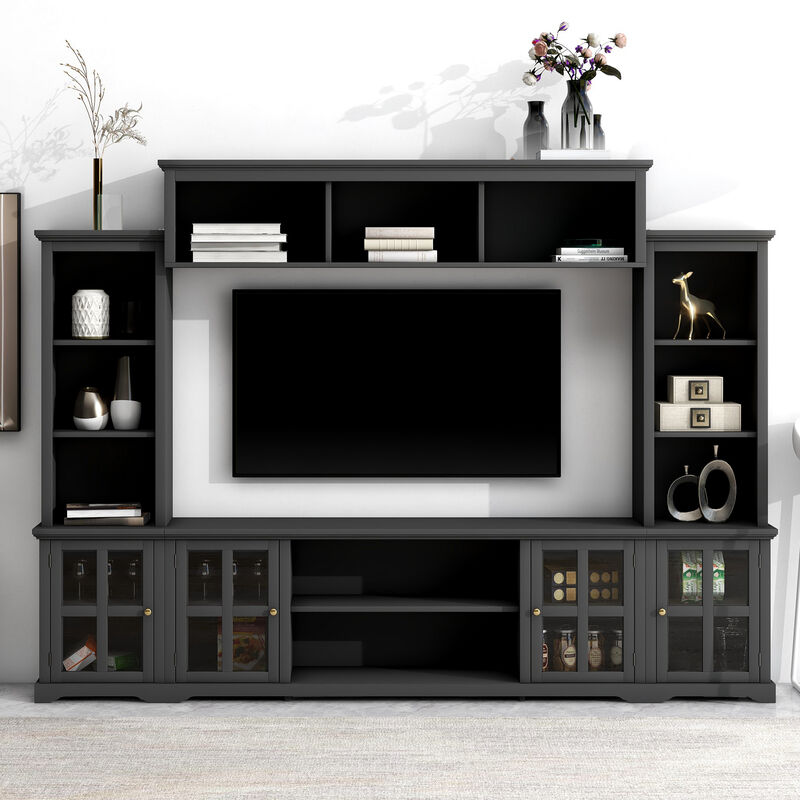 Merax Minimalism Entertainment Wall Unit TV Stand