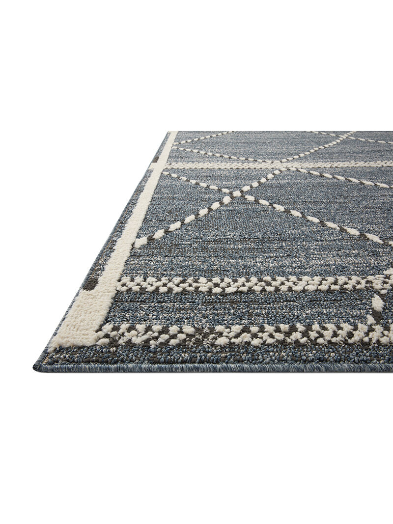 Fabian FAB01 Denim/Charcoal 5'3" x 7'6" Rug